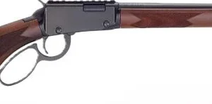 HENRY H1 SPORTER LEVER RIFLE - 22WMR 18.5" BLUED WALNUT