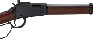 HENRY H1 TRACKER LEVER RIFLE - 22WMR 20" OCT. LL BLUED WALNUT