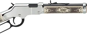 HENRY H4 SILVER AMERICAN EAGLE - 22S/L/LR 20" OCTAGON WALNUT
