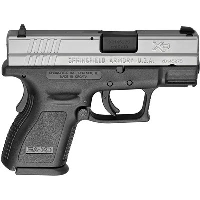 XD SUB-COMPACT 9MM LUGER 3â BBL (2)10RD MAGS TWO-TONE